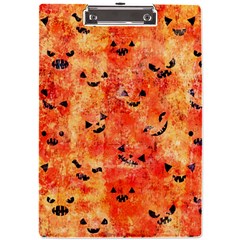 Carved Pumpkin Faces A4 Acrylic Clipboard by kyorashop23