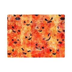 Carved Pumpkin Faces Premium Plush Fleece Blanket (mini) by kyorashop23