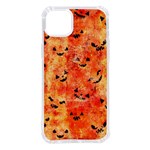 Carved Pumpkin Faces iPhone 14 Plus TPU UV Print Case Front