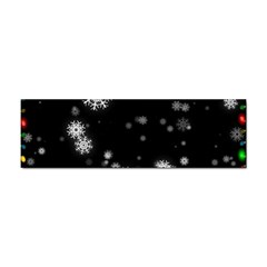 Christmas Snow Edge, Lights Sticker (bumper) by kyorashop23