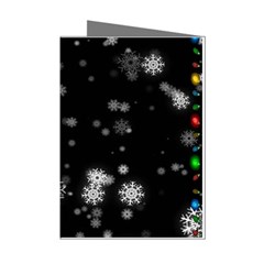 Christmas Snow Edge, Lights Mini Greeting Cards (pkg Of 8)