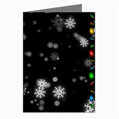 Christmas Snow Edge, Lights Greeting Cards (pkg Of 8)