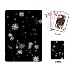 Christmas Snow Edge, Lights Playing Cards Single Design (rectangle)