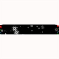 Christmas Snow Edge, Lights Small Bar Mat by kyorashop23