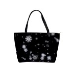 Christmas Snow Edge, Lights Classic Shoulder Handbag Front