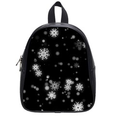 Christmas Snow Edge, Lights School Bag (small) by kyorashop23