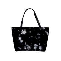 Christmas Snow Edge, Lights Classic Shoulder Handbag by kyorashop23