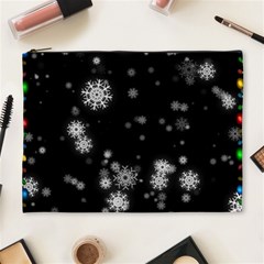 Christmas Snow Edge, Lights Cosmetic Bag (xl) by kyorashop23