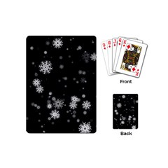 Christmas Snow Edge, Lights Playing Cards Single Design (mini)