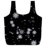 Christmas Snow Edge, Lights Full Print Recycle Bag (XXXL) Back