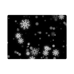 Christmas Snow Edge, Lights Premium Plush Fleece Blanket (mini) by kyorashop23