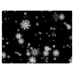 Christmas Snow Edge, Lights Premium Plush Fleece Blanket (extra Small) by kyorashop23