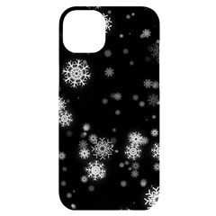 Christmas Snow Edge, Lights Iphone 14 Plus Black Uv Print Case by kyorashop23