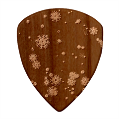 Christmas Snow Edge, Lights Wood Guitar Pick (set Of 10) by kyorashop23