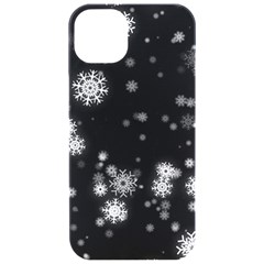 Christmas Snow Edge, Lights Iphone 15 Pro Black Uv Print Pc Hardshell Case