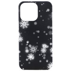 Christmas Snow Edge, Lights Iphone 15 Pro Max Black Uv Print Pc Hardshell Case by kyorashop23