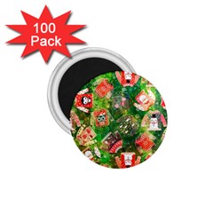 Christmas Ugly Sweater, Adoxali, Christmas, December, Santa 1 75  Magnets (100 Pack)  by kyorashop23