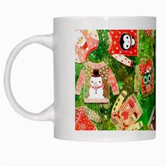 Christmas Ugly Sweater, Adoxali, Christmas, December, Santa White Mug by kyorashop23