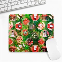 Christmas Ugly Sweater, Adoxali, Christmas, December, Santa Large Mousepad by kyorashop23