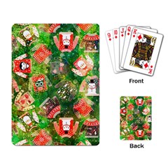 Christmas Ugly Sweater, Adoxali, Christmas, December, Santa Playing Cards Single Design (rectangle)