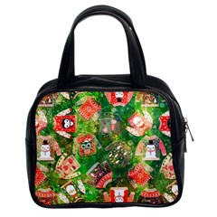 Christmas Ugly Sweater, Adoxali, Christmas, December, Santa Classic Handbag (two Sides) by kyorashop23