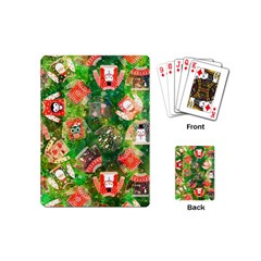 Christmas Ugly Sweater, Adoxali, Christmas, December, Santa Playing Cards Single Design (mini)