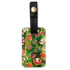 Christmas Ugly Sweater, Adoxali, Christmas, December, Santa Luggage Tag (one Side) by kyorashop23