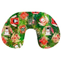 Christmas Ugly Sweater, Adoxali, Christmas, December, Santa Travel Neck Pillow