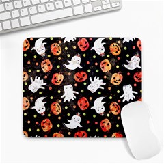 Cool Halloween Ghosts, Adoxali, Autumn Large Mousepad by kyorashop23