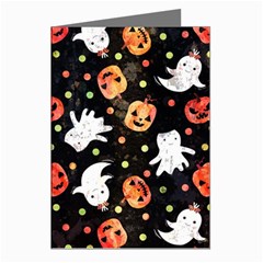 Cool Halloween Ghosts, Adoxali, Autumn Greeting Cards (pkg Of 8)