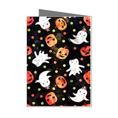 Cool Halloween Ghosts, Adoxali, Autumn Mini Greeting Cards (pkg Of 8)