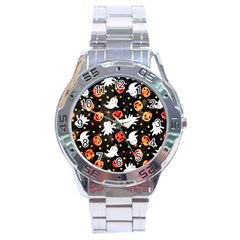 Cool Halloween Ghosts, Adoxali, Autumn Stainless Steel Analogue Watch by kyorashop23