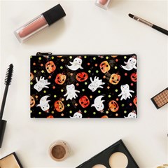 Cool Halloween Ghosts, Adoxali, Autumn Cosmetic Bag (small) by kyorashop23