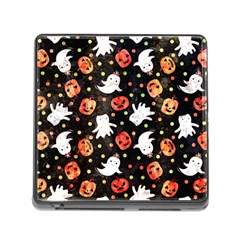 Cool Halloween Ghosts, Adoxali, Autumn Memory Card Reader (square 5 Slot) by kyorashop23