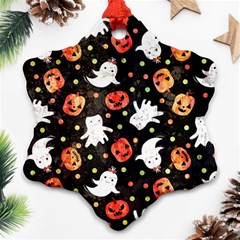 Cool Halloween Ghosts, Adoxali, Autumn Ornament (snowflake)