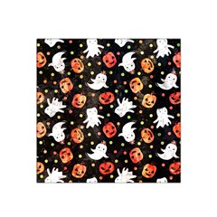 Cool Halloween Ghosts, Adoxali, Autumn Satin Bandana Scarf 22  X 22  by kyorashop23