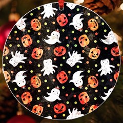 Cool Halloween Ghosts, Adoxali, Autumn Uv Print Acrylic Ornament Round by kyorashop23