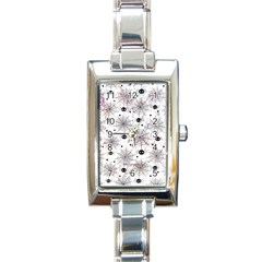 Creepy Spider Design, Adoxali, Halloween Rectangle Italian Charm Watch by kyorashop23