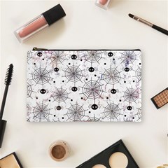 Creepy Spider Design, Adoxali, Halloween Cosmetic Bag (medium) by kyorashop23