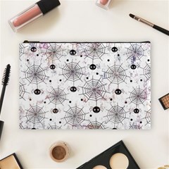 Creepy Spider Design, Adoxali, Halloween Cosmetic Bag (large) by kyorashop23