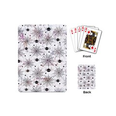 Creepy Spider Design, Adoxali, Halloween Playing Cards Single Design (mini)