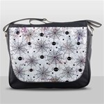 Creepy Spider Design, Adoxali, Halloween Messenger Bag Front