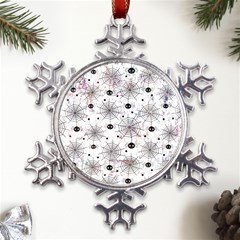 Creepy Spider Design, Adoxali, Halloween Metal Large Snowflake Ornament by kyorashop23