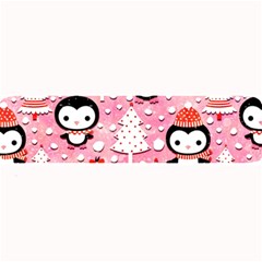 Cute Penguin Pattern, Adoxali, Christmas, December Large Bar Mat by kyorashop23