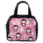 Cute Penguin Pattern, Adoxali, Christmas, December Classic Handbag (One Side) Front