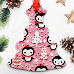 Cute Penguin Pattern, Adoxali, Christmas, December Ornament (christmas Tree) 