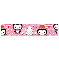 Cute Penguin Pattern, Adoxali, Christmas, December Small Premium Plush Fleece Scarf