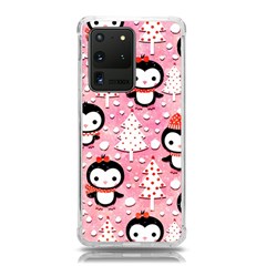 Cute Penguin Pattern, Adoxali, Christmas, December Samsung Galaxy S20 Ultra 6 9 Inch Tpu Uv Case by kyorashop23