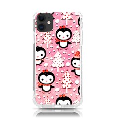 Cute Penguin Pattern, Adoxali, Christmas, December Iphone 11 Tpu Uv Print Case by kyorashop23