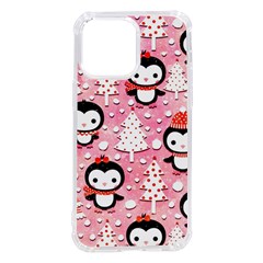 Cute Penguin Pattern, Adoxali, Christmas, December Iphone 14 Pro Max Tpu Uv Print Case by kyorashop23